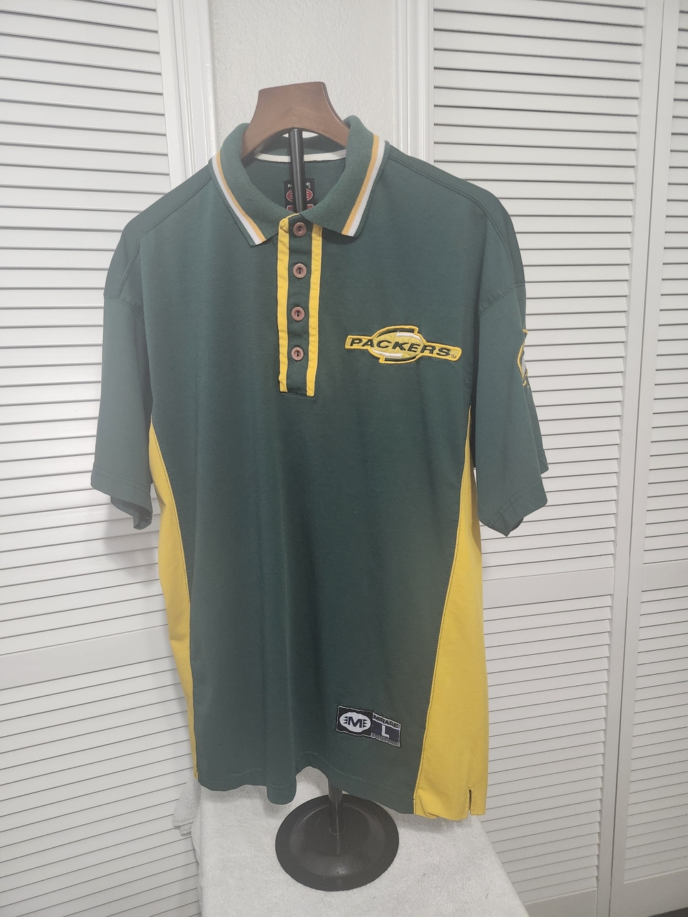 NFL Green and Yellow Packers Polo Shirt